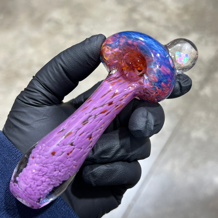 Purple Magic Opal Marble Pipe Glass Pipe Beezy Glass   