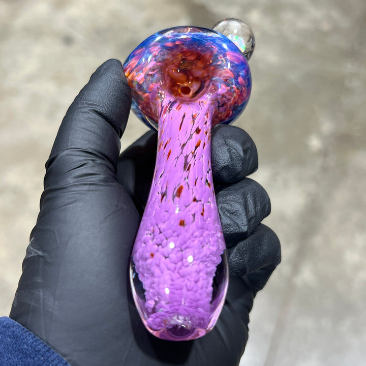 Purple Magic Opal Marble Pipe Glass Pipe Beezy Glass   