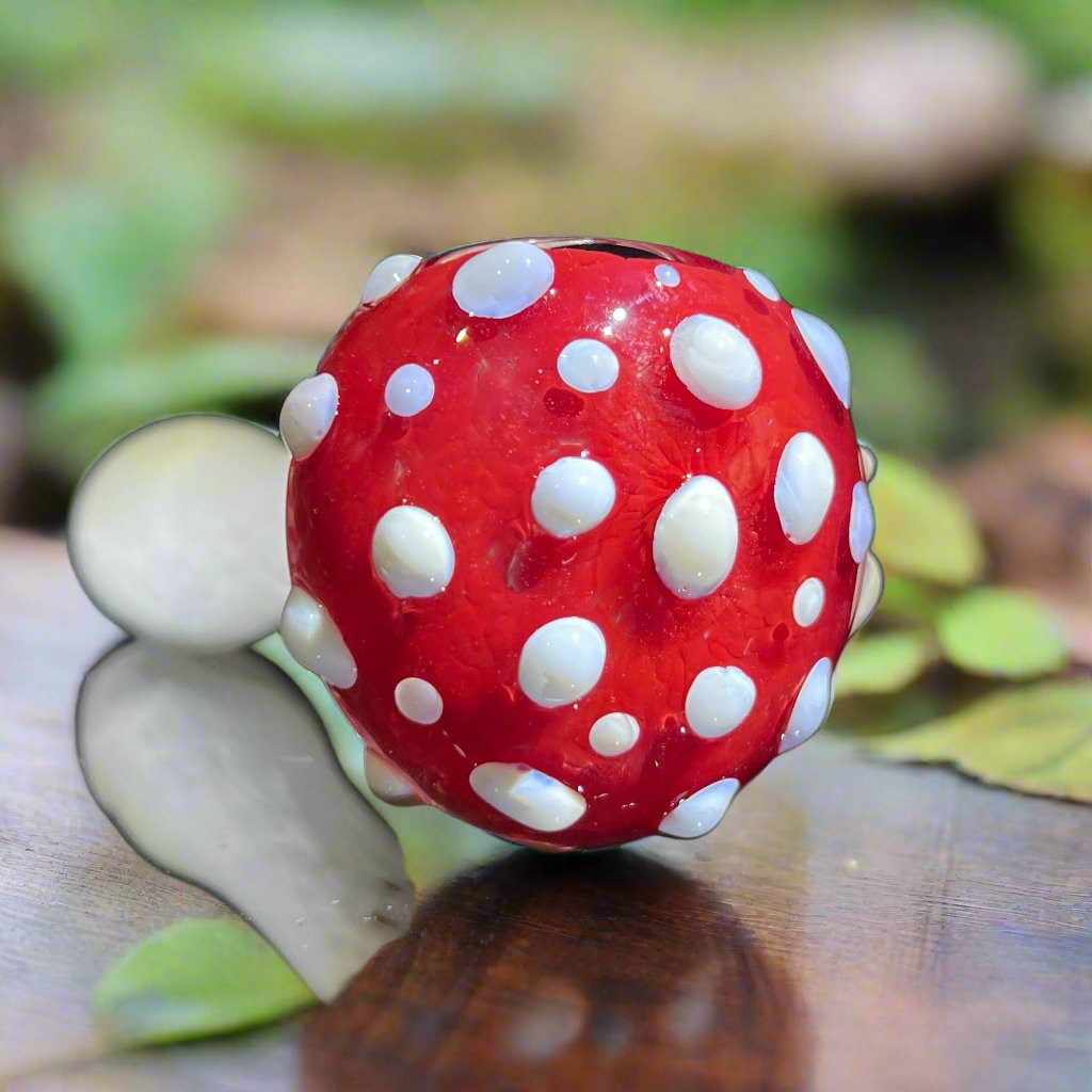 Magical Mushroom Spoon Glass Pipe Beezy Glass   