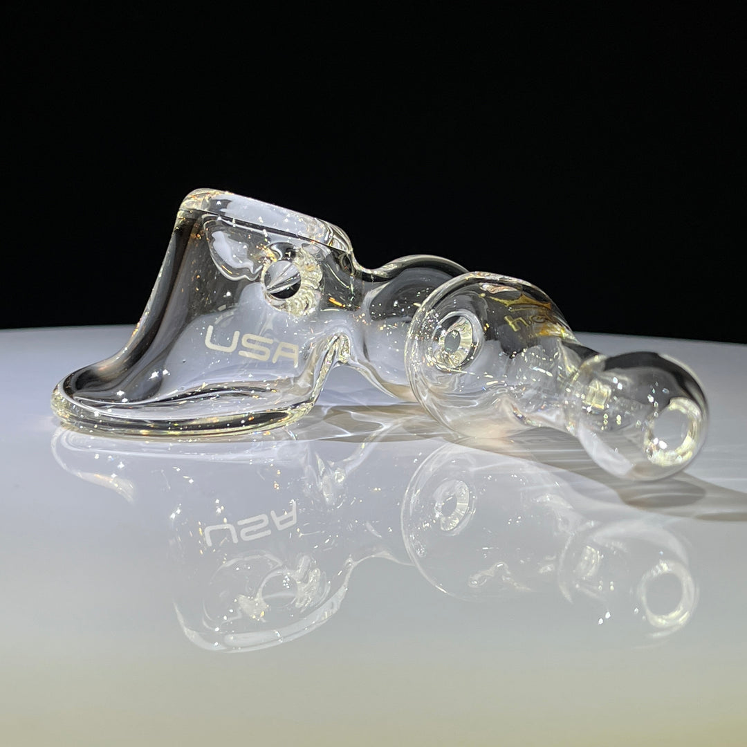 Helix Solo-Sidecar Glass Pipe American Helix White  