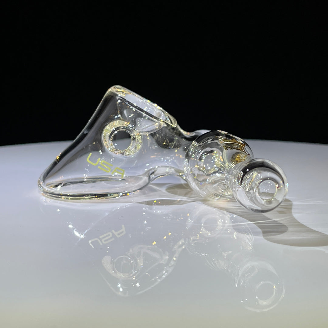 Helix Solo-Sidecar Glass Pipe American Helix Green Logo  