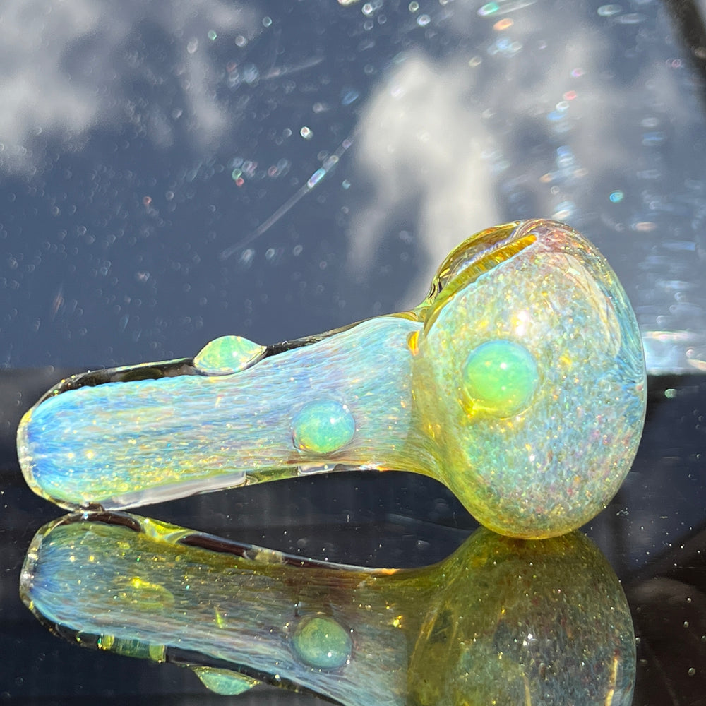 Mystery Aventurine Pipe Glass Pipe Chuck Glass   