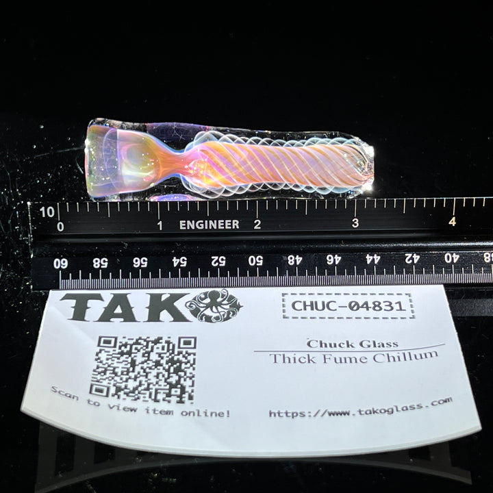 Thick Fume Chillum Glass Pipe Chuck Glass   