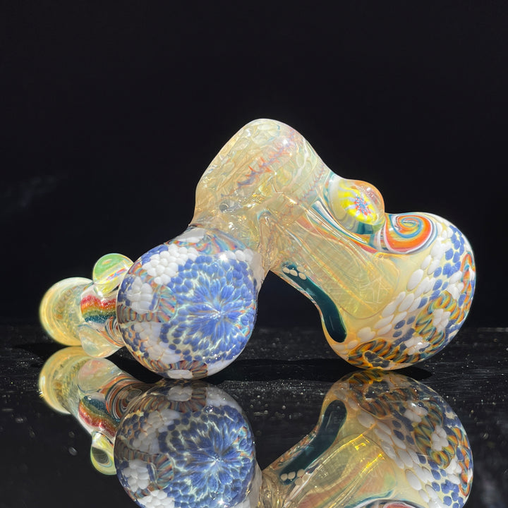 Glass Berry Cupcake Sidecar Bubbler Glass Pipe Glass Berry Cupcake   