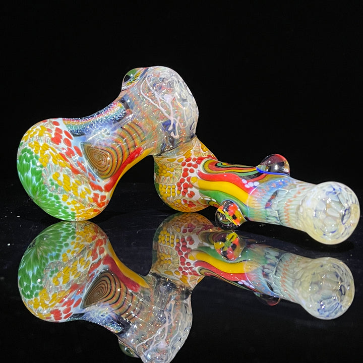 Glass Berry Cupcake Sidecar Bubbler Glass Pipe Glass Berry Cupcake   