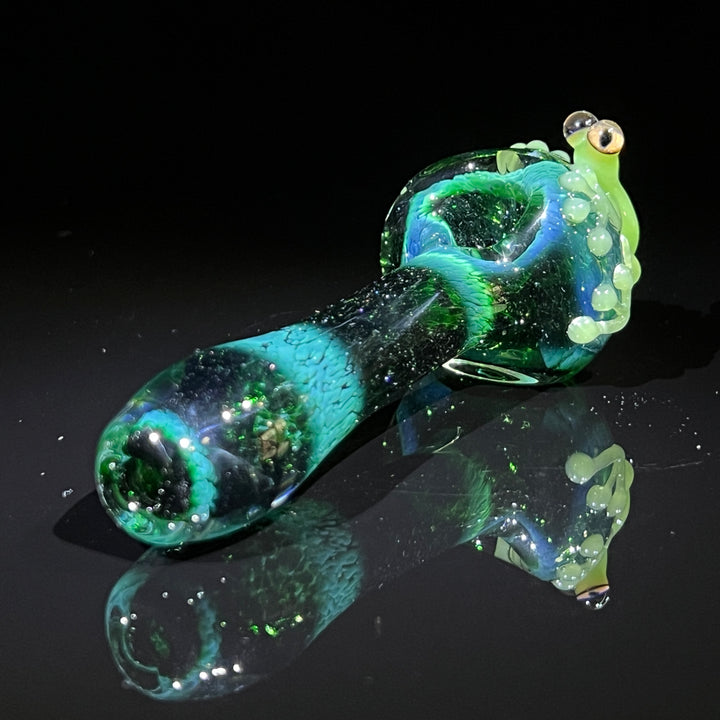 Exp Green Frog Spoon Glass Pipe Beezy Glass   