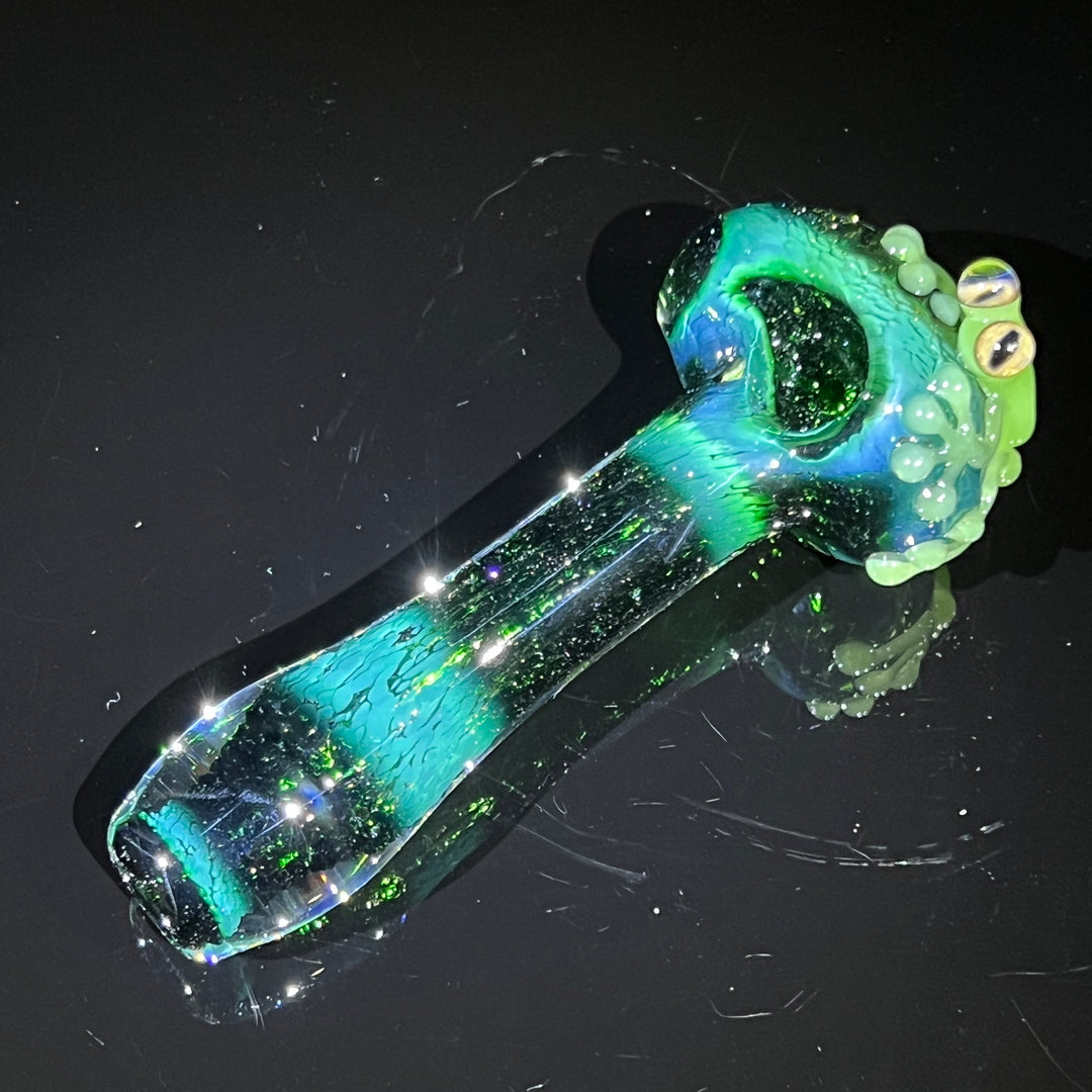 Exp Green Frog Spoon Glass Pipe Beezy Glass   