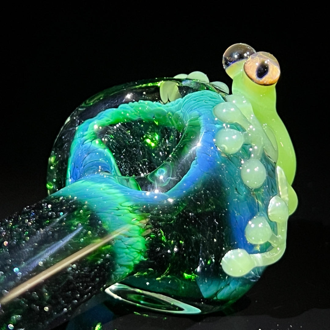 Exp Green Frog Spoon Glass Pipe Beezy Glass   