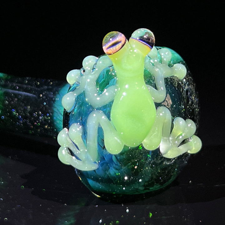 Exp Green Frog Spoon Glass Pipe Beezy Glass   