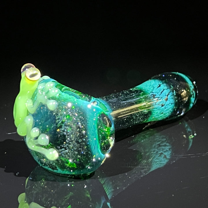 Exp Green Frog Spoon Glass Pipe Beezy Glass   