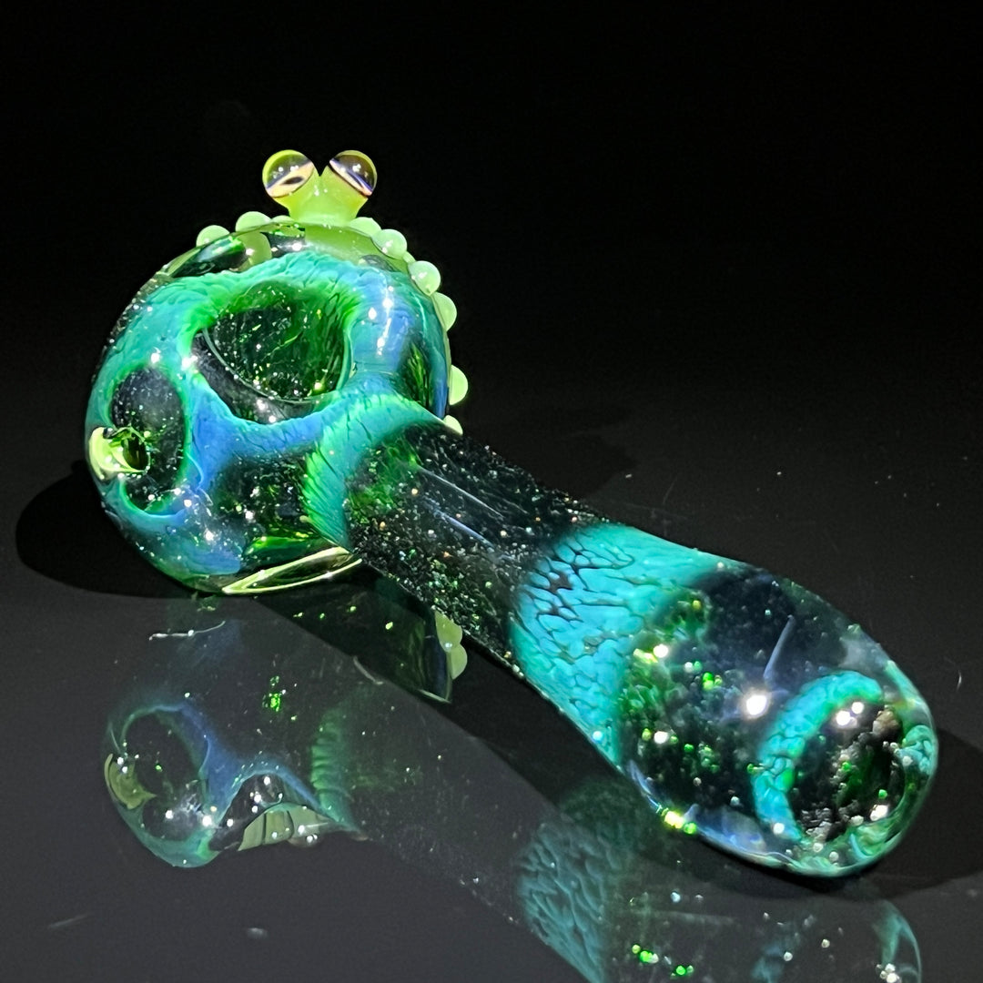 Exp Green Frog Spoon Glass Pipe Beezy Glass   