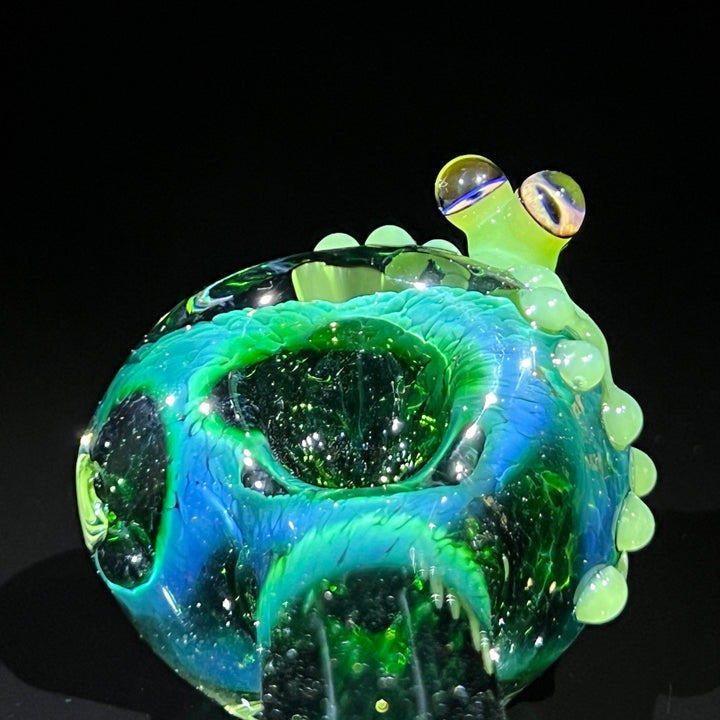 Exp Green Frog Spoon Glass Pipe Beezy Glass   