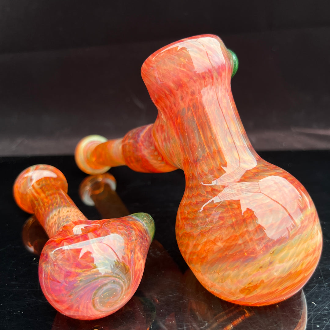 Guava Hammer Bubbler Combo Glass Pipe Cose Glass   