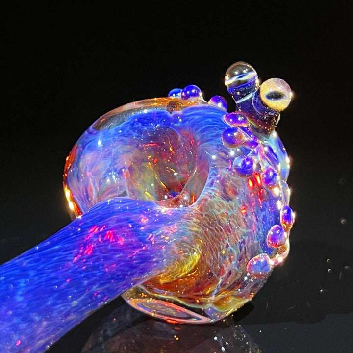 Purple Magic Frog Spoon Glass Pipe Beezy Glass   