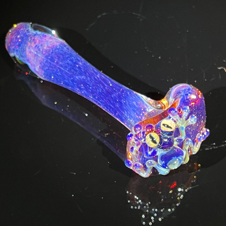 Purple Magic Frog Spoon Glass Pipe Beezy Glass   