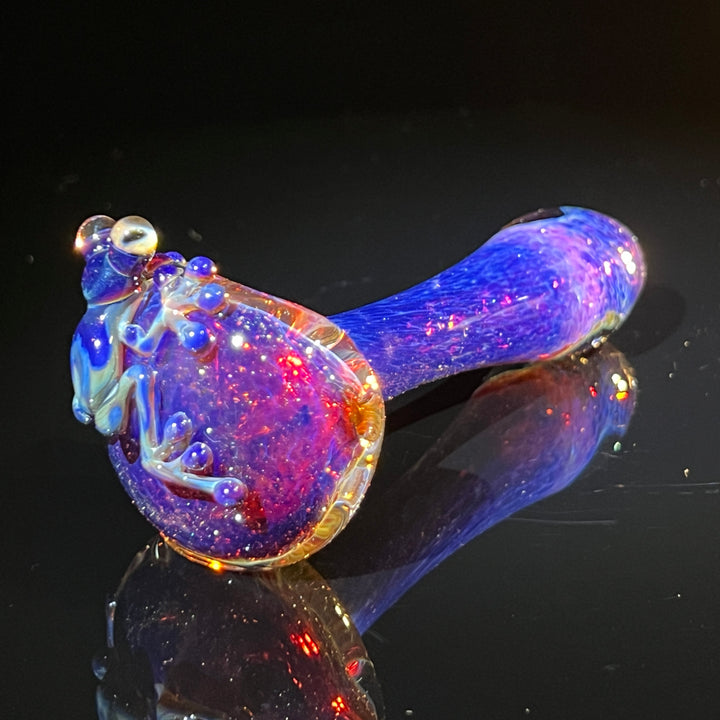 Purple Magic Frog Spoon Glass Pipe Beezy Glass   