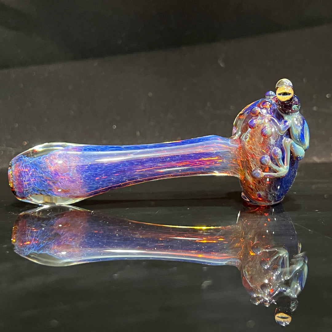 Purple Magic Frog Spoon Glass Pipe Beezy Glass   