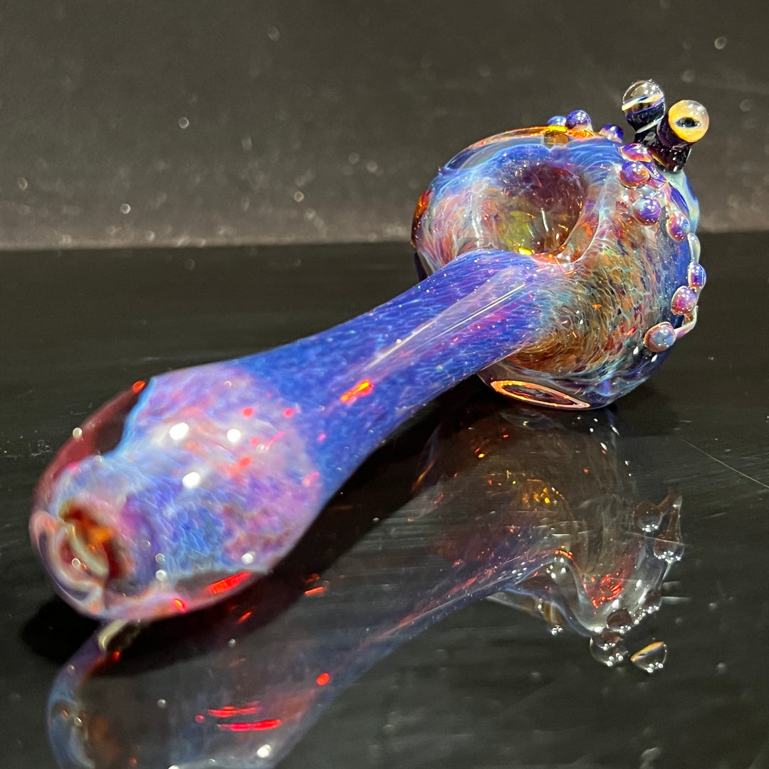 Purple Magic Frog Spoon Glass Pipe Beezy Glass   