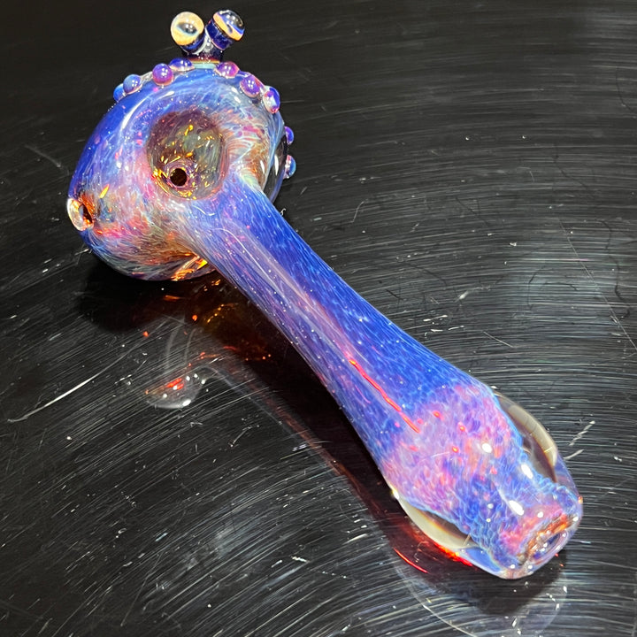 Purple Magic Frog Spoon Glass Pipe Beezy Glass   