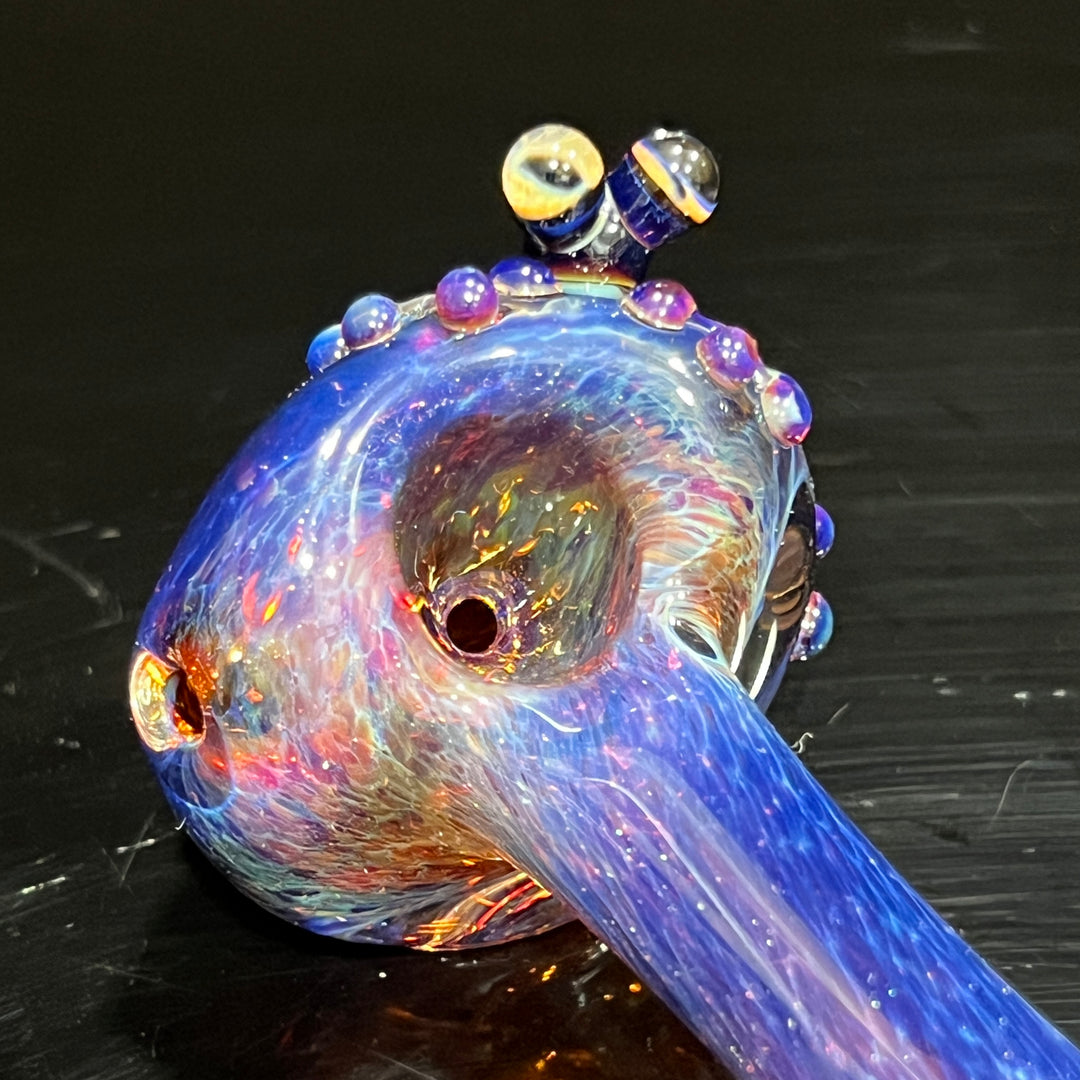 Purple Magic Frog Spoon Glass Pipe Beezy Glass   