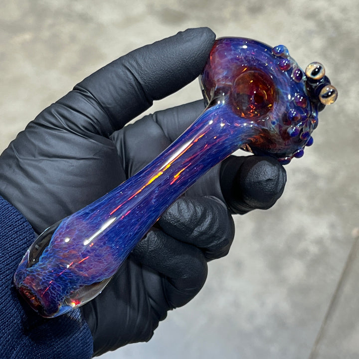 Purple Magic Frog Spoon Glass Pipe Beezy Glass   