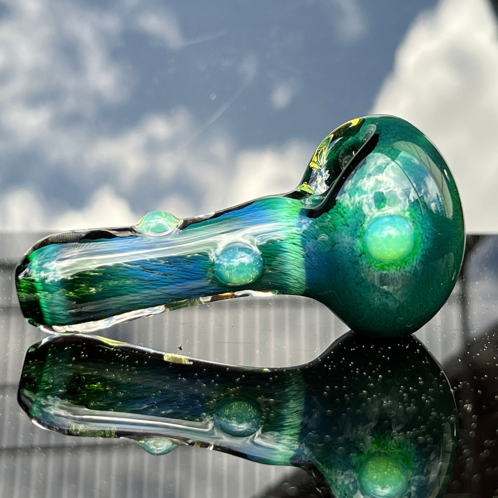 Thick Exp Green Pipe Glass Pipe Chuck Glass   