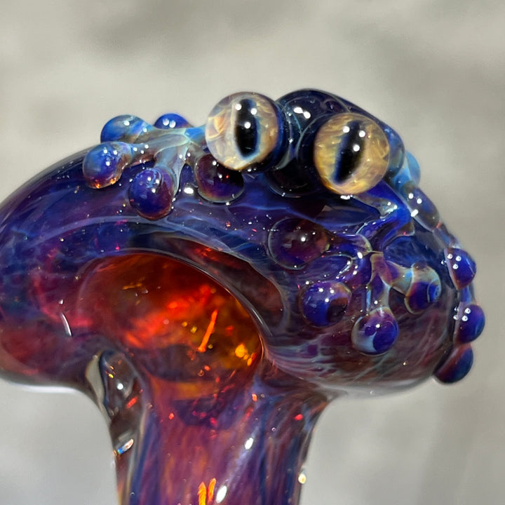 Purple Magic Frog Spoon Glass Pipe Beezy Glass   