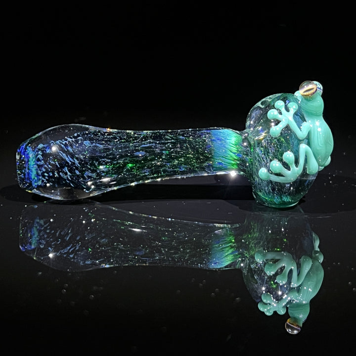 Exp Green Frog Spoon Glass Pipe Beezy Glass   