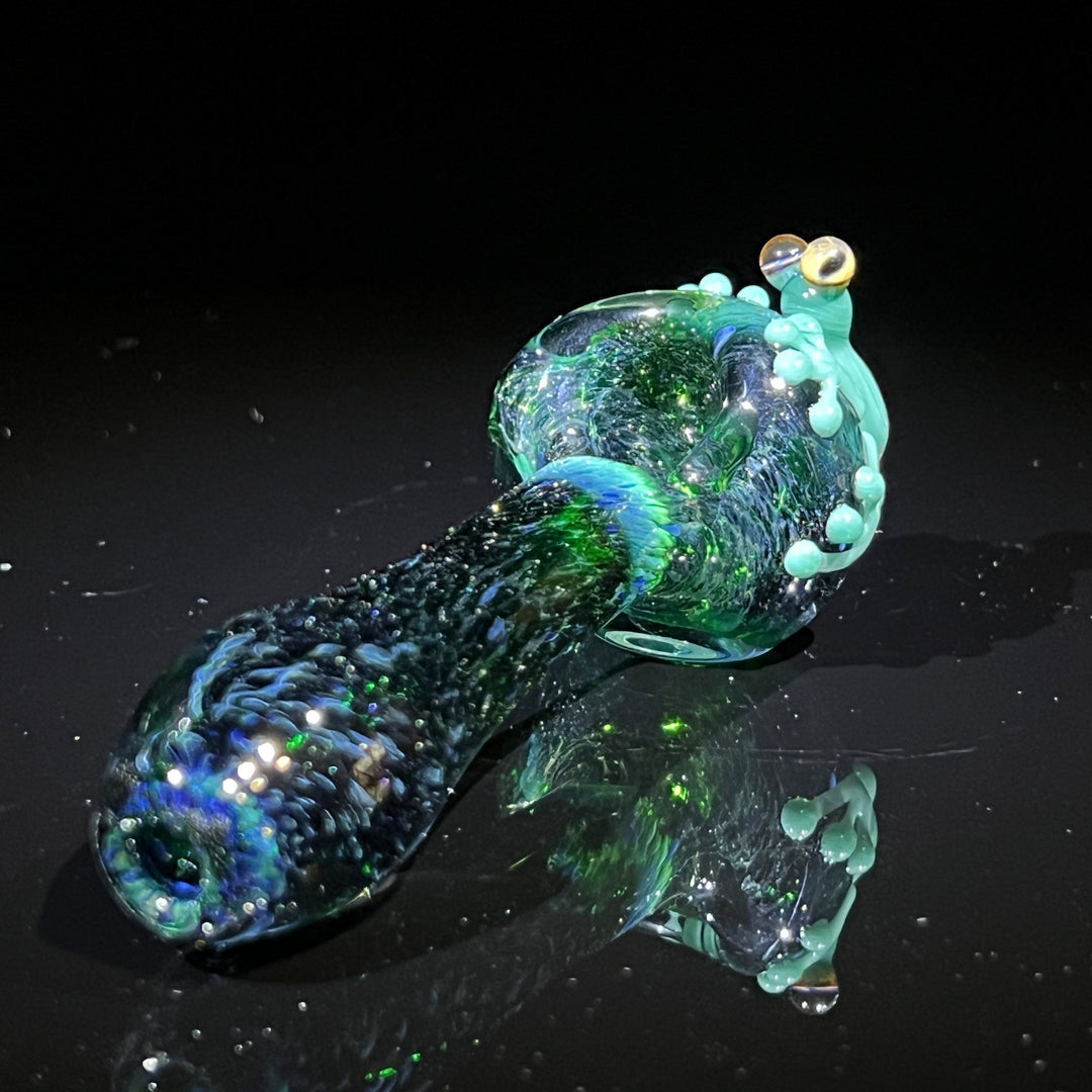 Exp Green Frog Spoon Glass Pipe Beezy Glass   