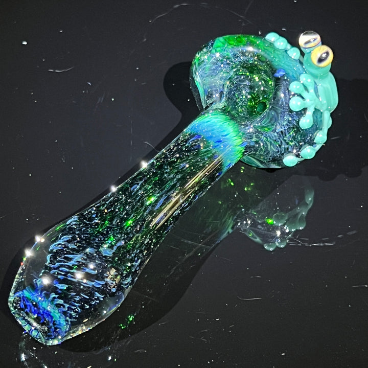 Exp Green Frog Spoon Glass Pipe Beezy Glass   