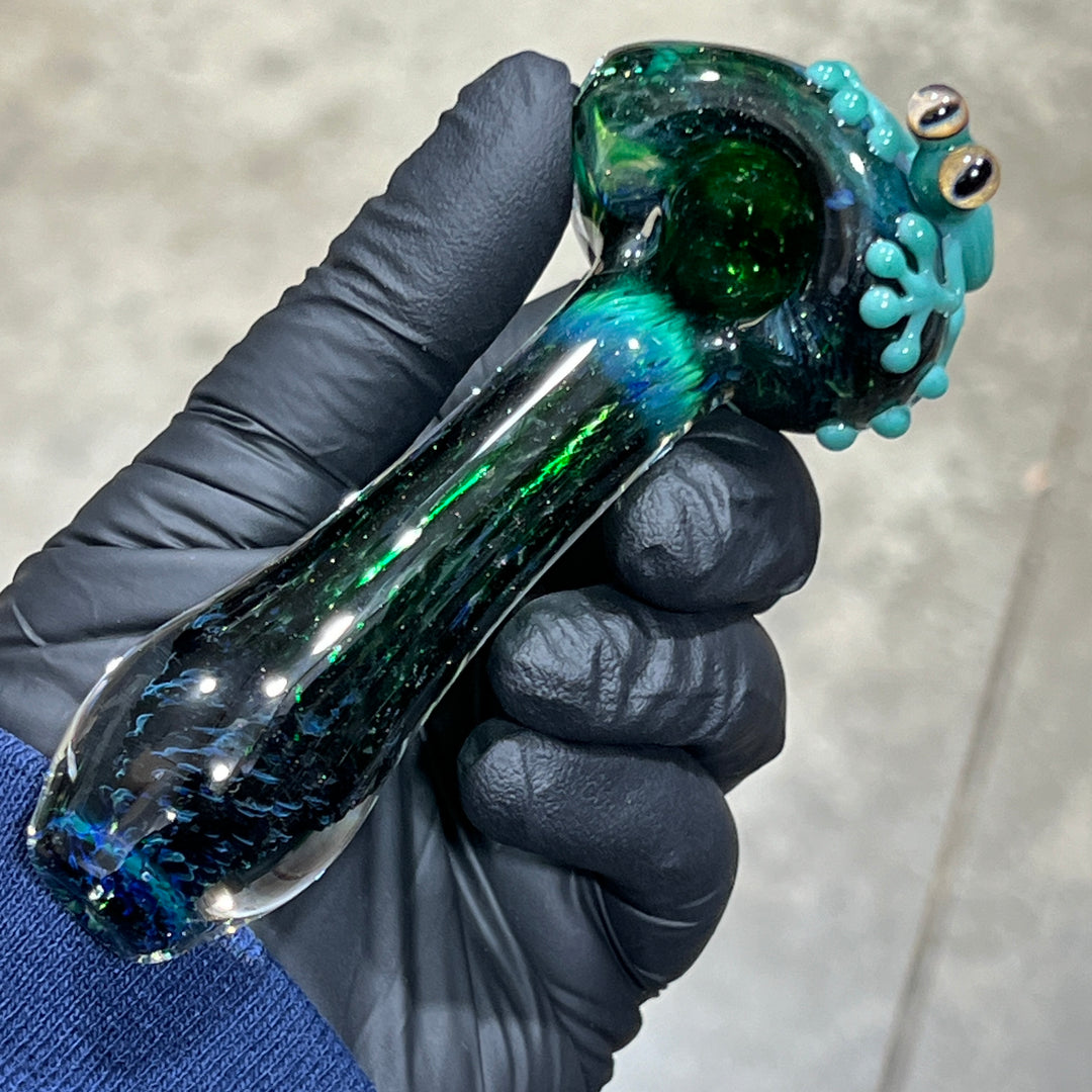 Exp Green Frog Spoon Glass Pipe Beezy Glass   