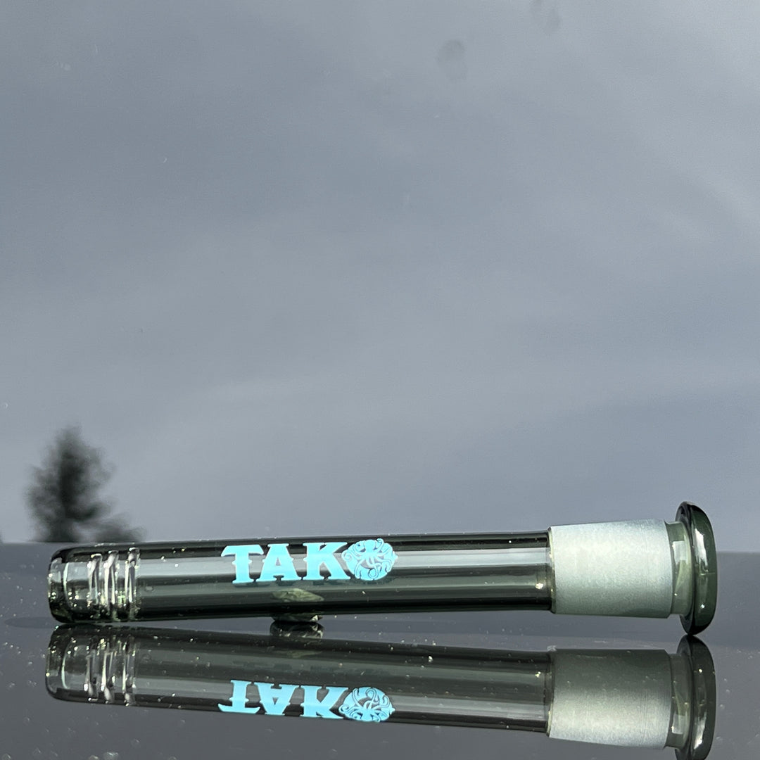 14mm Transparent Black Tako Logo Downstem Accessory Tako Glass