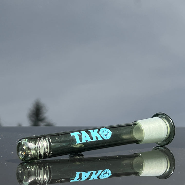 14mm Transparent Black Tako Logo Downstem Accessory Tako Glass