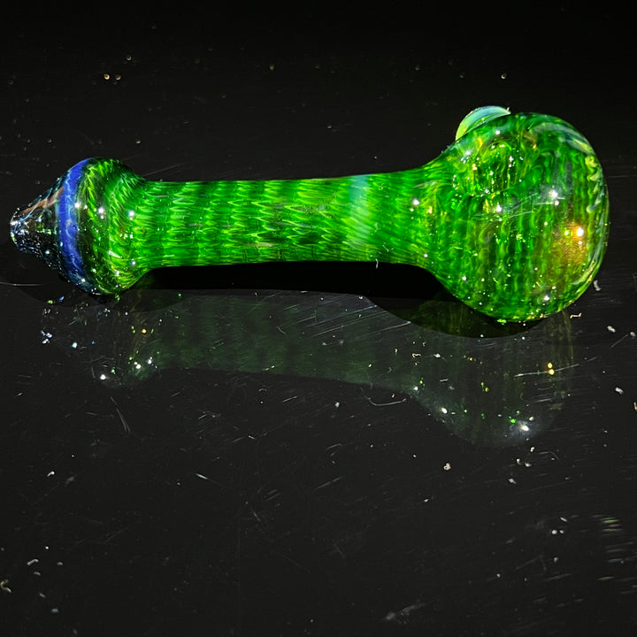 Forest Green Hammer Bubbler Combo Glass Pipe Cose Glass   