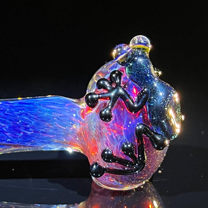 Purple Magic Frog Spoon Glass Pipe Beezy Glass   