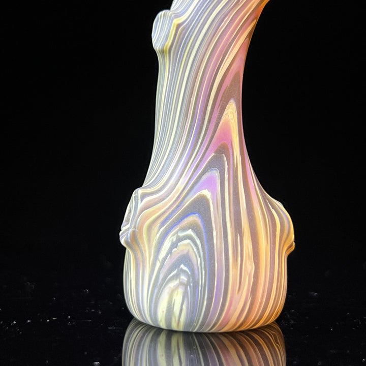 Wood Grain Chillum Glass Pipe Wazoo Glass   