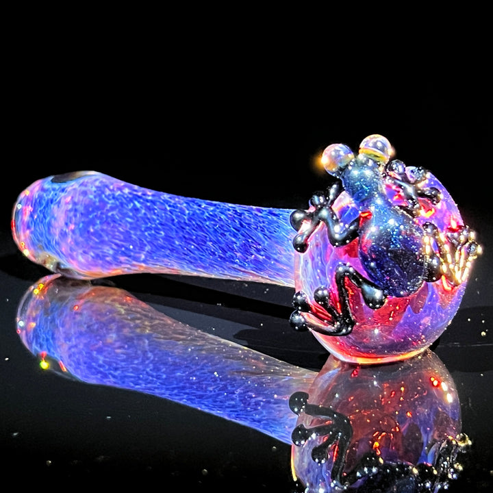 Purple Magic Frog Spoon Glass Pipe Beezy Glass   