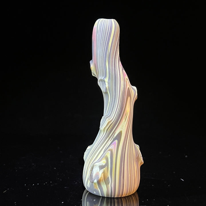 Wood Grain Chillum Glass Pipe Wazoo Glass   