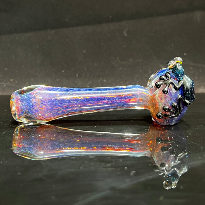 Purple Magic Frog Spoon Glass Pipe Beezy Glass   