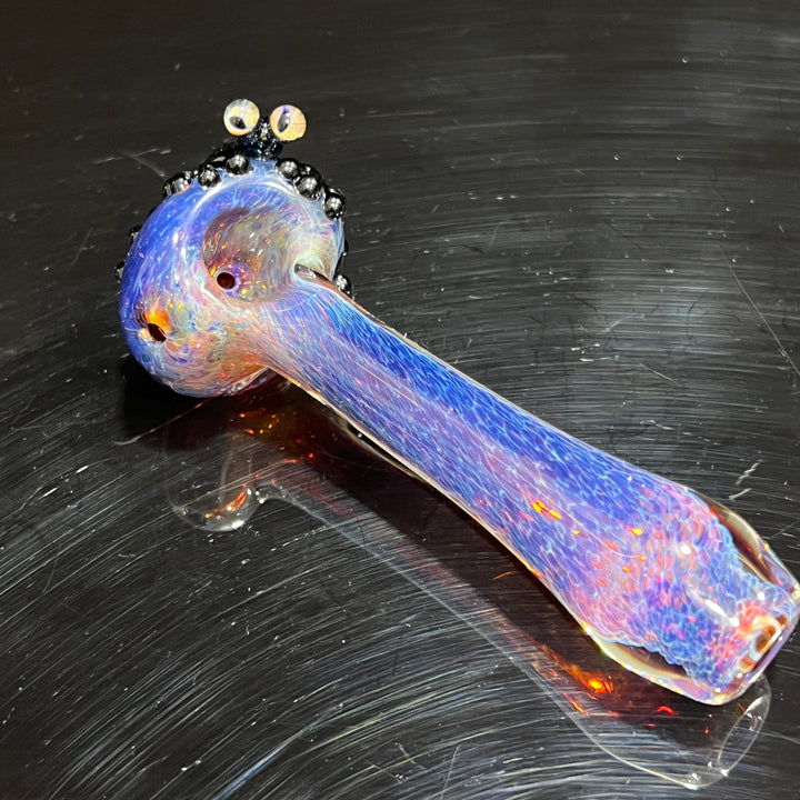 Purple Magic Frog Spoon Glass Pipe Beezy Glass   