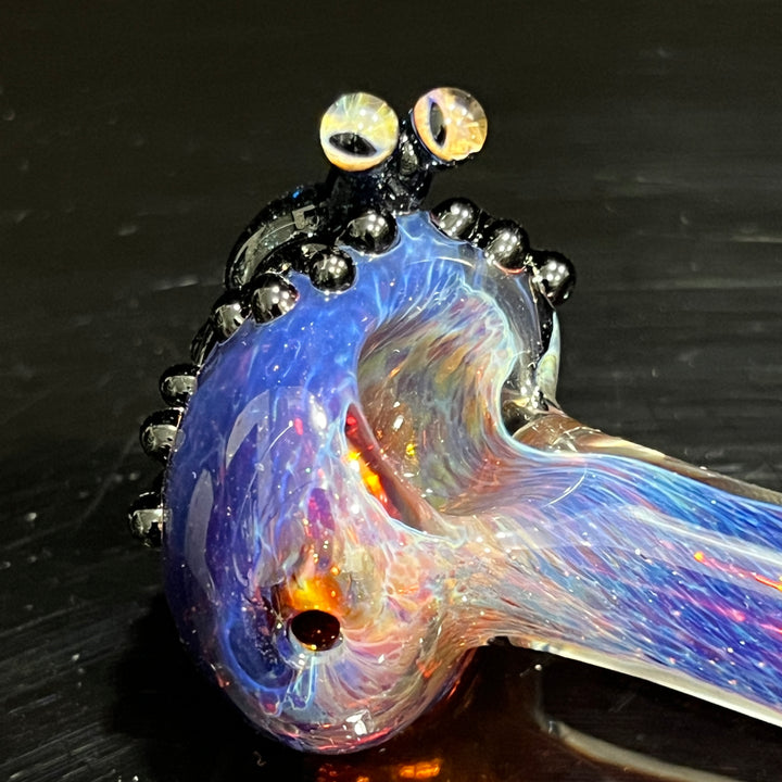 Purple Magic Frog Spoon Glass Pipe Beezy Glass   