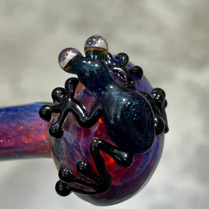 Purple Magic Frog Spoon Glass Pipe Beezy Glass   