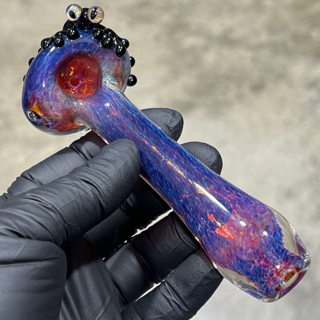 Purple Magic Frog Spoon Glass Pipe Beezy Glass   