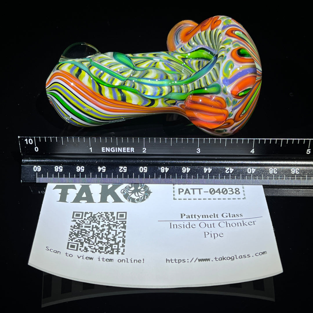 Inside Out Chonker Pipe Glass Pipe Pattymelt Glass   