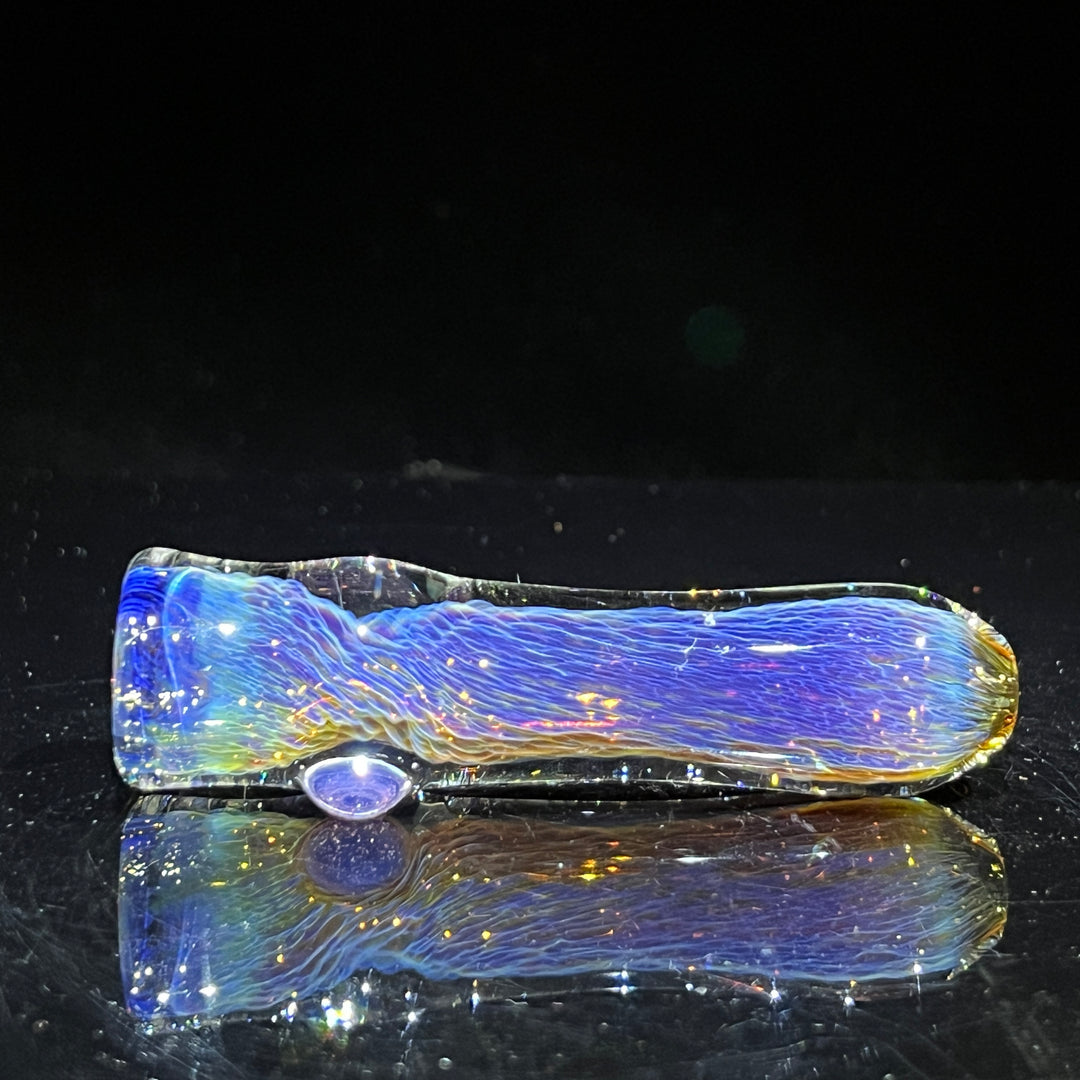 Thick Purple Chillum Glass Pipe Chuck Glass   