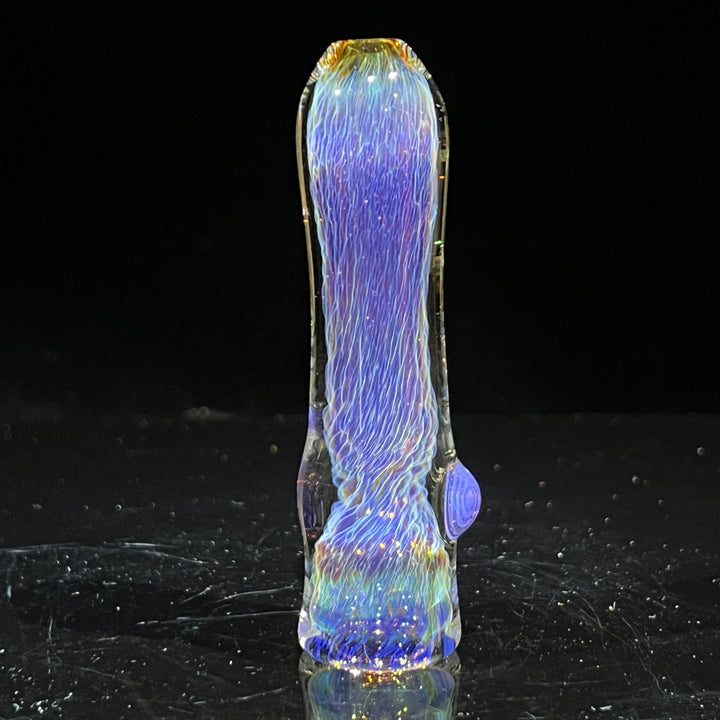 Thick Purple Chillum Glass Pipe Chuck Glass   