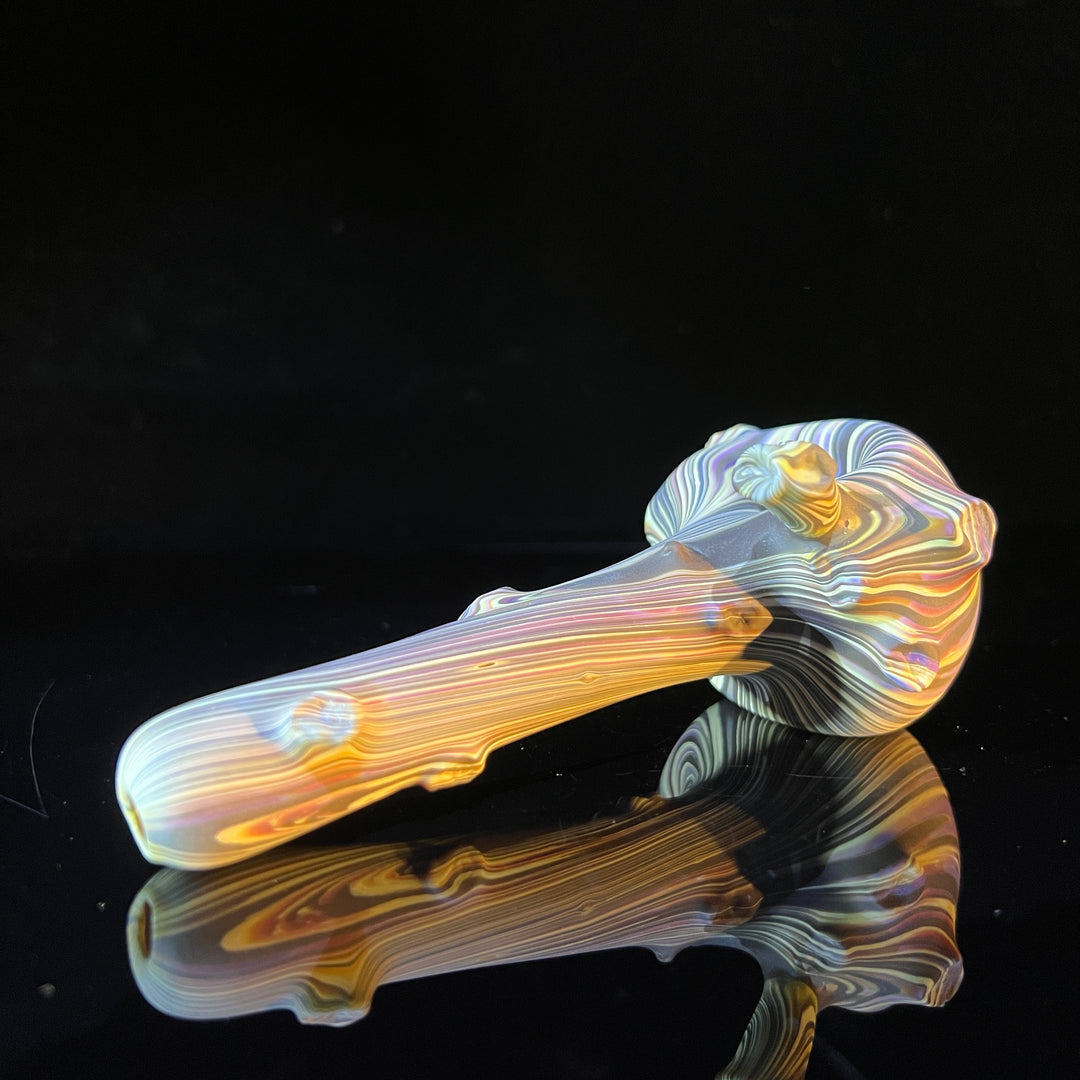 Wood Grain Branch Spoon Glass Pipe Wazoo Glass   