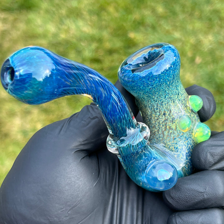 Blue Moon Opal Slime Sherlock Glass Pipe Beezy Glass   