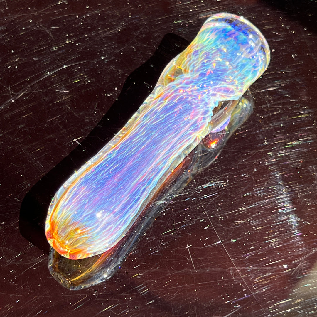 Thick Purple Chillum Glass Pipe Chuck Glass   