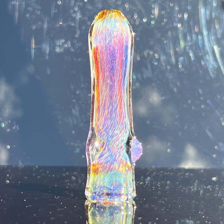 Thick Purple Chillum Glass Pipe Chuck Glass   